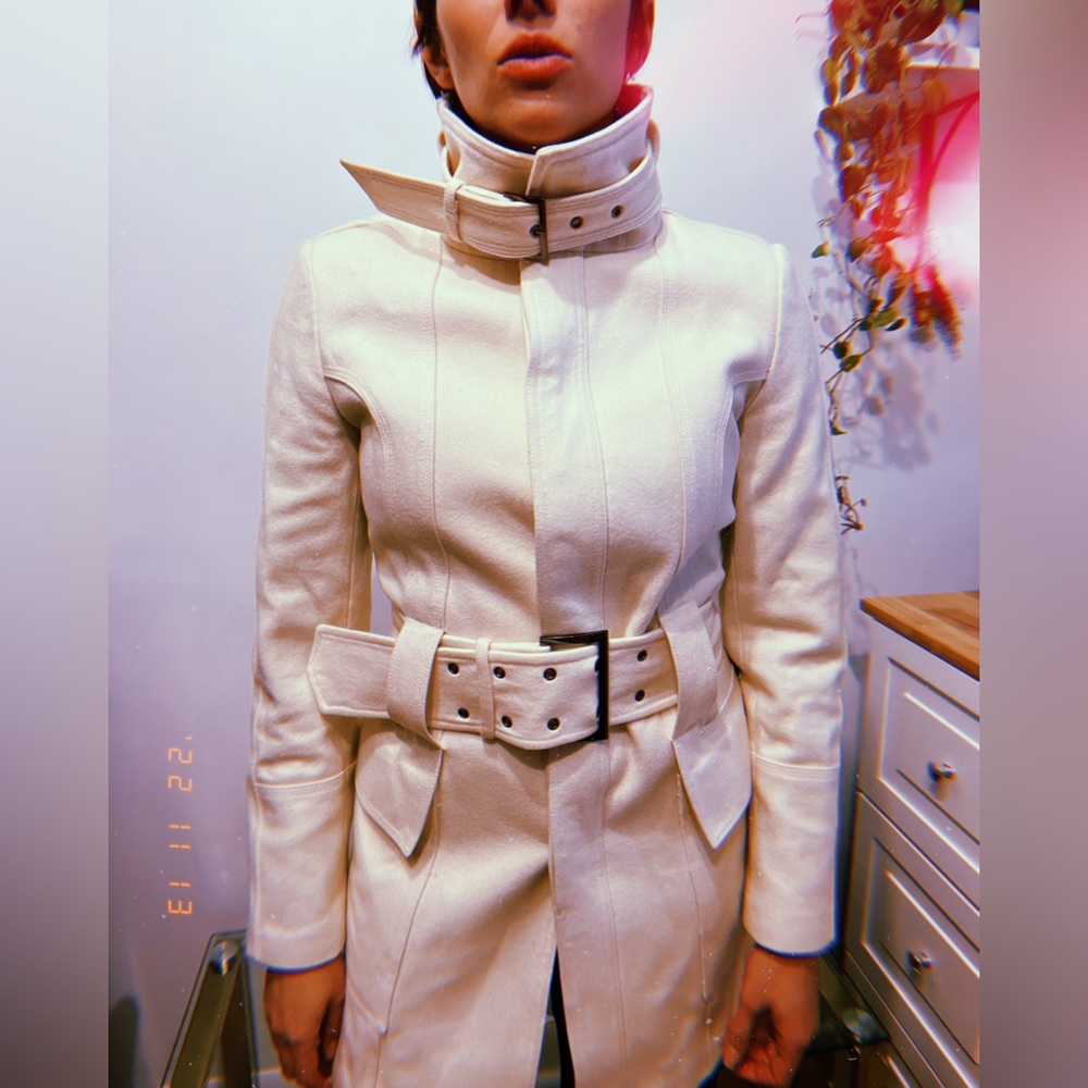 Zara Cream military jacket - Size M